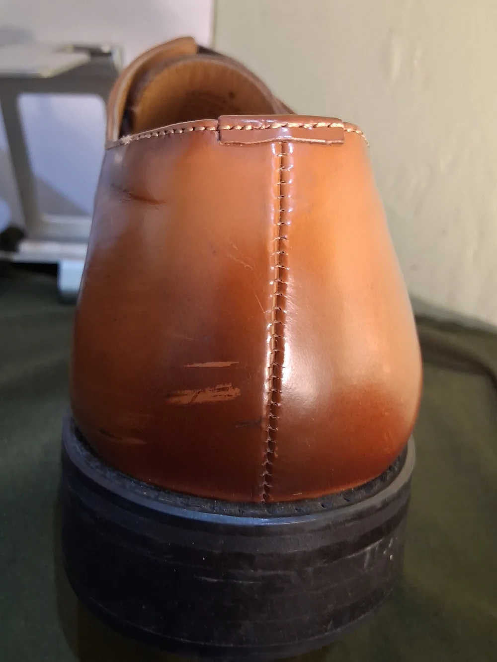 Express Men's Brown Leather Derby Shoes — Classic Lace-Up